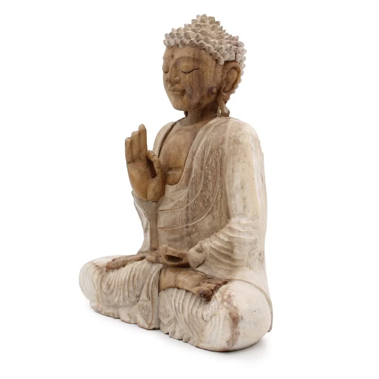 Buddha Statue Whitewash
