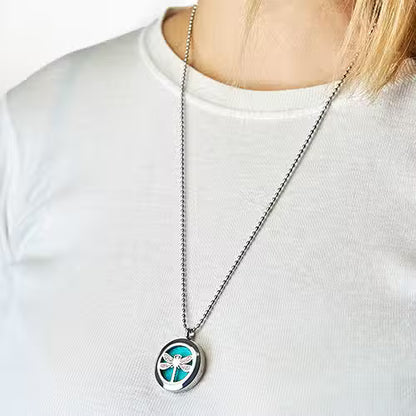 Aromatherapy Diffuser Necklace - Dragonfly 25mm