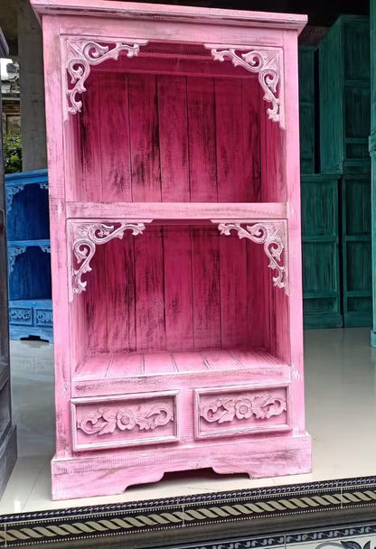 Albasia Bathroom Cabinet - Pink Wash